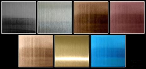 Customized Gold Color ASTM A240 SUS316L Brush Finish Cold Rolled Stainless Steel Sheet