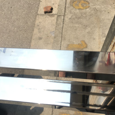 600 Grit Polished 201 Rectangular SS Tube 2mm Thick ASTM A554 Tube