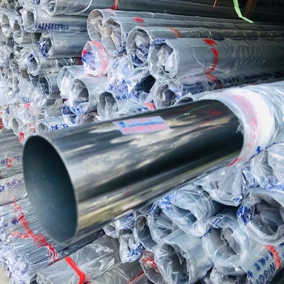 Polished A312 Butt Welded Stainless Steel Pipe 114mm Tube Decorative