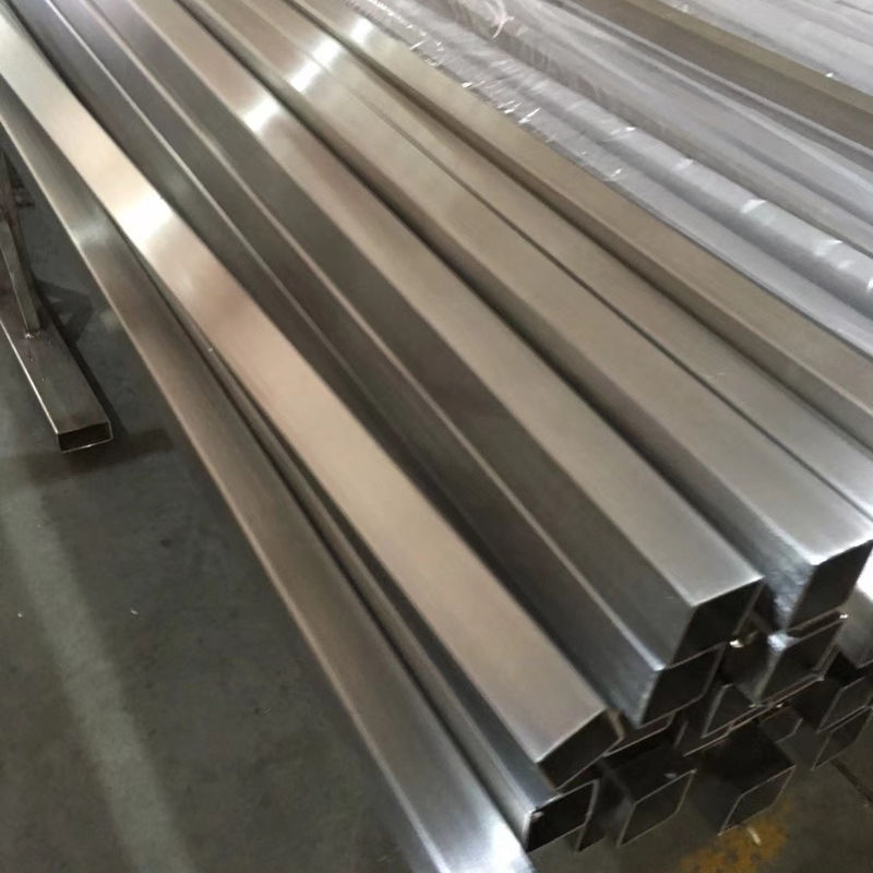 180 Grit Finish A554 201 Stainless Steel Square Pipe 1.2mm Thickness